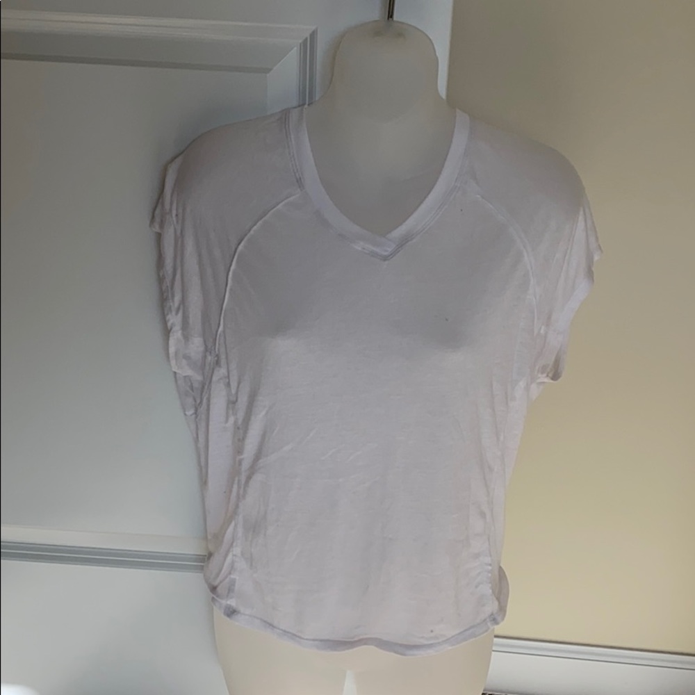 Calvin Klein Performance Tie Back White Tee
